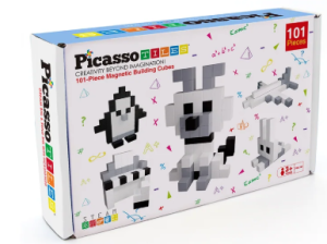 PICASSO TILES Magnetinis konstruktorius Magnetic Cube Puzzle 101 det., PMC101