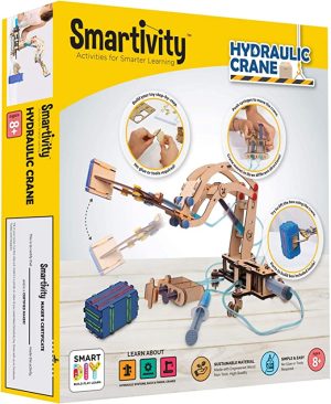 SMARTIVITY konstruktorius-hidraulinis kranas Pump It Move It, SMRT1018