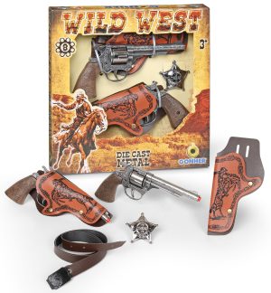 GONHER rinkinys kaubojaus ginklų WILD-WEST, 158/0