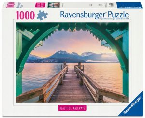 RAVENSBURGER PUZZLE dėlionė Tiltelis prie Ansi ežero, 1000 det., 12001762 2