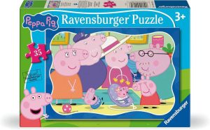 RAVENSBURGER vaikiška dėlionė Peppa Pig, 35 det., 12004185