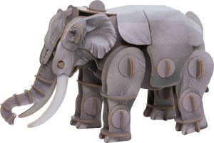 MAKEBUG 3D popierinė delionė Azijinis dramblys, MB-D-0018