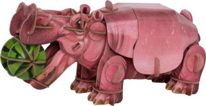 MAKEBUG 3D popierinė delionė Begemotas, MB-D-0019