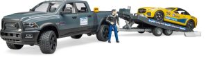 BRUDER automobilis RAM 2500 Power Wagon su priekaba, 02504