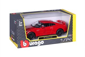 BBURAGO 1:24 automodelis Nissan GT-R, 18-21082 RD