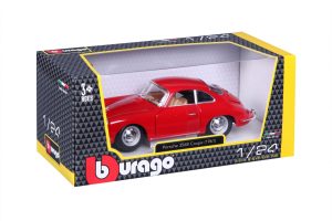 BBURAGO 1:24 automodelis Porsche 356B Coupe, 18-22079 CM
