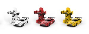 RASTAR Die cast 1:32 Mercedes-Benz GT3 AMG transformuojamas automobilis su šviesom ir garsu, 62300