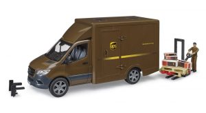 BRUDER MB Sprinter UPS su vairuotoju ir priedais, 02678