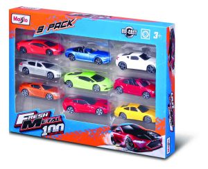 MAISTO DIE CAST auto modelių rinkinys Fresh Metal 3", 9 vnt., 11077