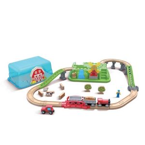 HAPE traukinio bėgių rinkinys Countryside Bucket, E3772A