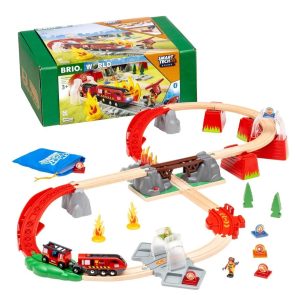 BRIO traukinio bėgių rinkinys Fire Rescue, 636004