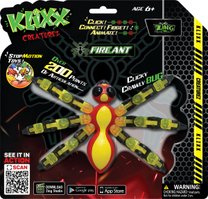 ZING KLIXX CREATUREZ skruzdėlė su besilankstančiom kojom, KX120