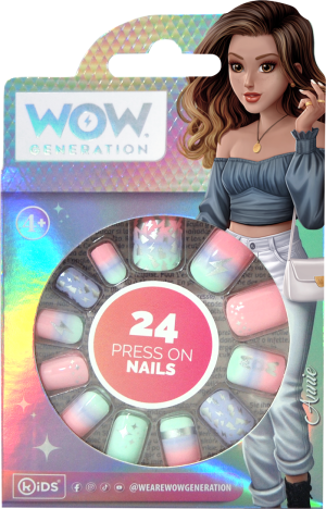 WOW GENERATION priklijuojami nagai, 24 vnt., WOW00019