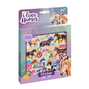 TOTUM lipdukų rinkinys I Love Horses, 073159