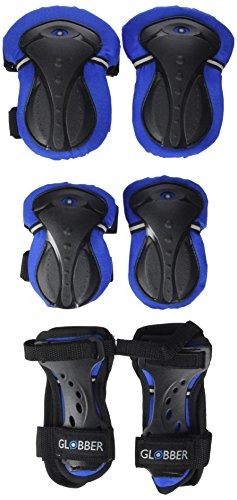 GLOBBER kelių ir alkūnių apsaugų rinkinys, mėlynas Junior XS RANGE B (25-50KG), 541-300