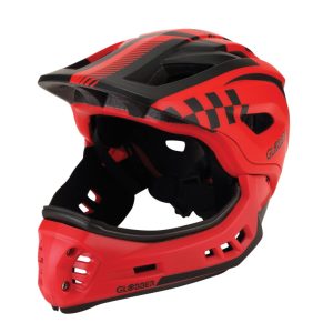 GLOBBER šalmas Helmet Racing, XS/S ( 48-53cm), raudonas, 606-102-2