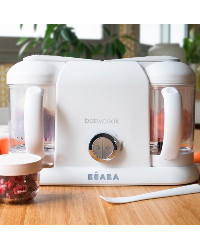 BEABA BABYCOOK PLUS TRINTUVAS-GARINTUVAS 4IN1, WHITE/SILVER - Image 3