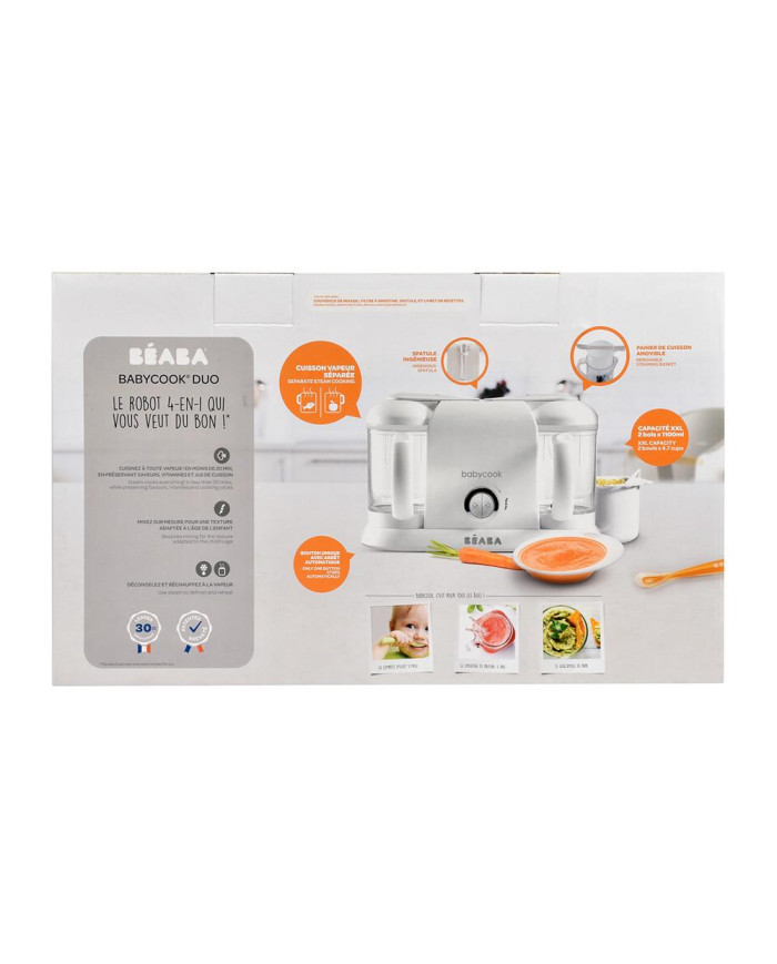 BEABA BABYCOOK PLUS TRINTUVAS-GARINTUVAS 4IN1, WHITE/SILVER - Image 4