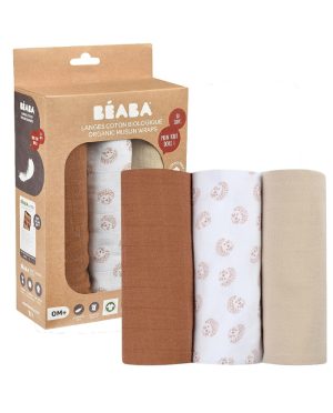 BEABA MEDVILNINIŲ 3 VNT. VYSTYKLŲ RINKINYS, HEDGEHOG