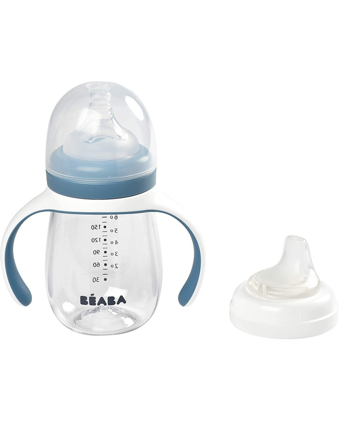BEABA MOKOMASIS BUTELIUKAS-GERTUVĖ 2IN1, 210 ML, WINDY BLUE - Image 2