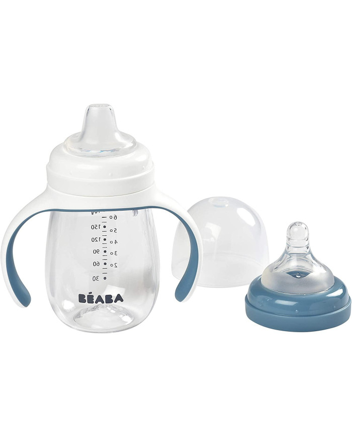 BEABA MOKOMASIS BUTELIUKAS-GERTUVĖ 2IN1, 210 ML, WINDY BLUE - Image 3