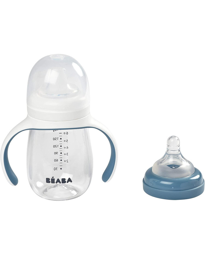 BEABA MOKOMASIS BUTELIUKAS-GERTUVĖ 2IN1, 210 ML, WINDY BLUE - Image 4