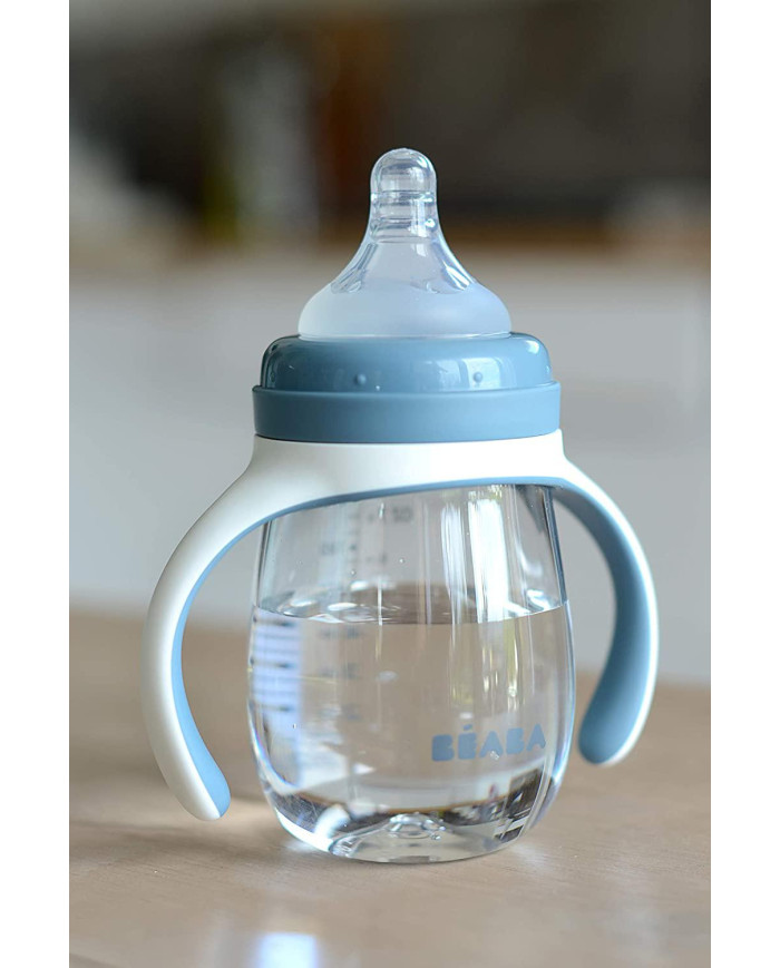 BEABA MOKOMASIS BUTELIUKAS-GERTUVĖ 2IN1, 210 ML, WINDY BLUE - Image 5