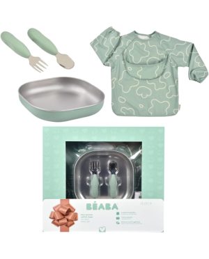 BEABA PIRMASIS MAITINIMO RINKINYS KŪDIKIUI – SAGE GREEN