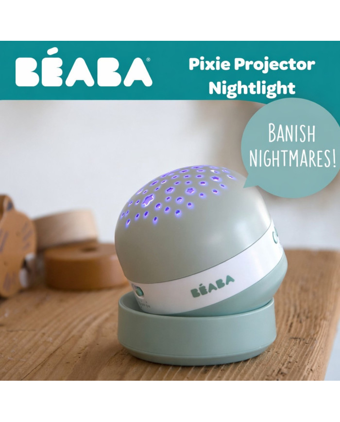 BEABA PIXIE NAKTINĖ LEMPA – ŽIBINTUVĖLIS SU PROJEKCIJA SAGE GREEN - Image 4
