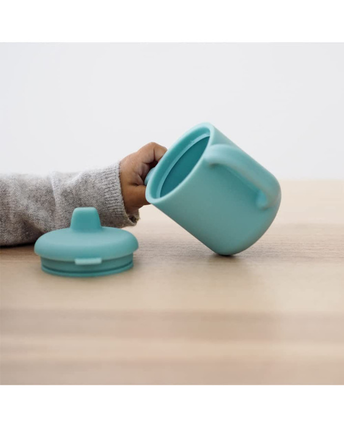 BEABA SILIKONINIS 2-IN-1 MOKOMASIS PUODELIS, BLUE - Image 2