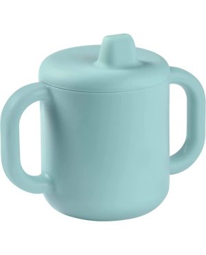 BEABA SILIKONINIS 2-IN-1 MOKOMASIS PUODELIS, BLUE
