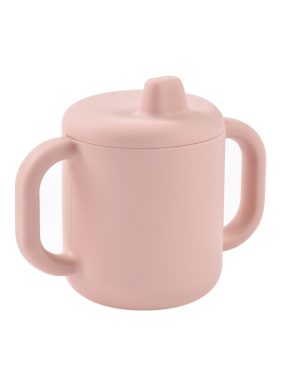 BEABA SILIKONINIS 2-IN-1 MOKOMASIS PUODELIS, COTTON CANDY