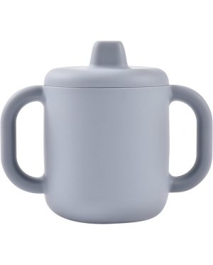 BEABA SILIKONINIS 2-IN-1 MOKOMASIS PUODELIS, PEBBLE