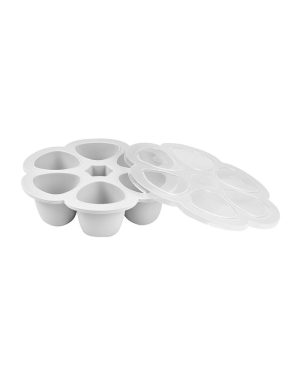 BEABA SILIKONINIS KŪDIKIO MAISTO KONTEINERIS MULTIPORTIONS, (6x90 ML), LIGHT MIST