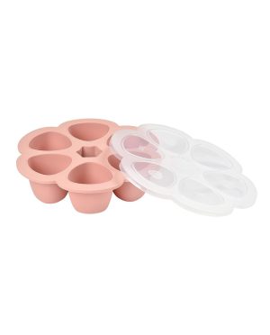 BEABA SILIKONINIS KŪDIKIO MAISTO KONTEINERIS MULTIPORTIONS, XL (6x150 ML), PINK