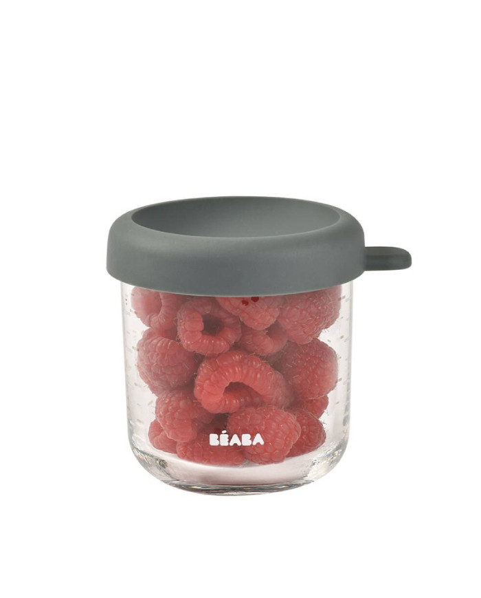 BEABA STIKLINIS MAISTO INDELIS SU DANGTELIU, MINERAL GREY, 250 ML - Image 2