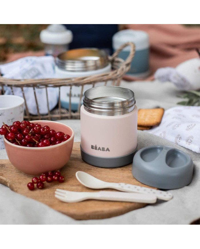 BEABA THERMO MAISTO INDELIS, 300 ML, DARK GREY/LIGHT PINK - Image 3