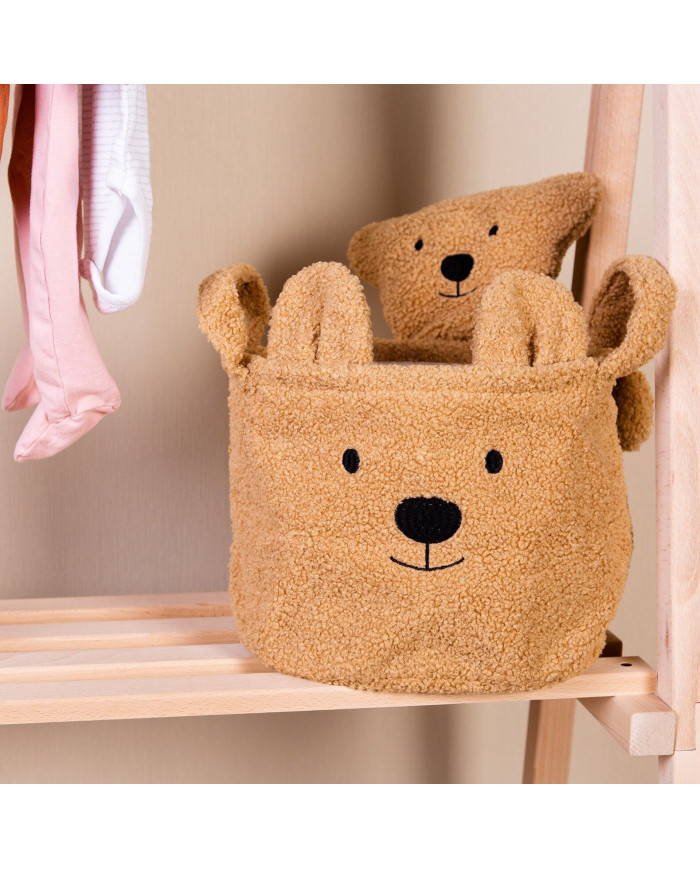 CHILDHOME DAIKTŲ IR ŽAISLŲ LAIKYMO KREPŠYS 25X20X20 CM, TEDDY BEIGE - Image 2