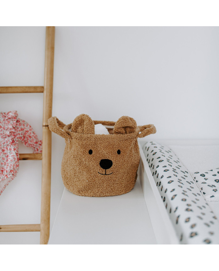 CHILDHOME DAIKTŲ IR ŽAISLŲ LAIKYMO KREPŠYS 25X20X20 CM, TEDDY BEIGE - Image 3