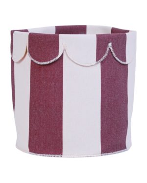 CHILDHOME DAIKTŲ IR ŽAISLŲ LAIKYMO KREPŠYS BISCUIT DREAMS 20X25 CM, BURGUNDY