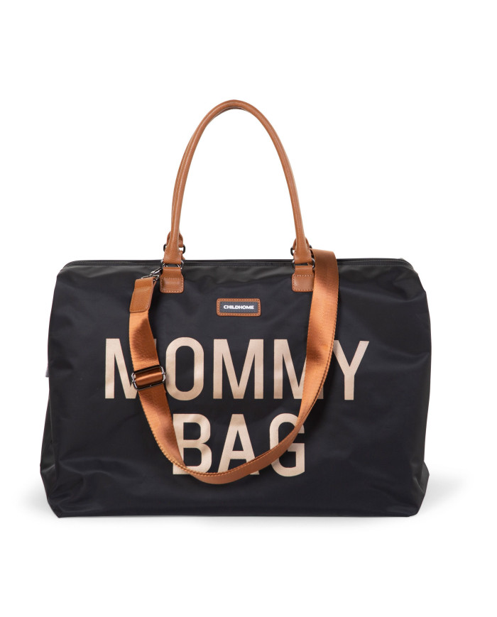 CHILDHOME DIDELIS MAMOS REIKMENŲ KREPŠYS MOMMY BAG, BLACK GOLD - Image 2
