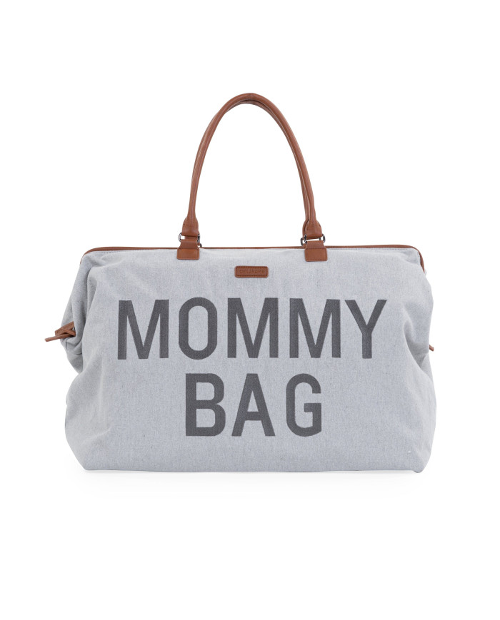 CHILDHOME DIDELIS MAMOS REIKMENŲ KREPŠYS MOMMY BAG, CANVAS - GREY
