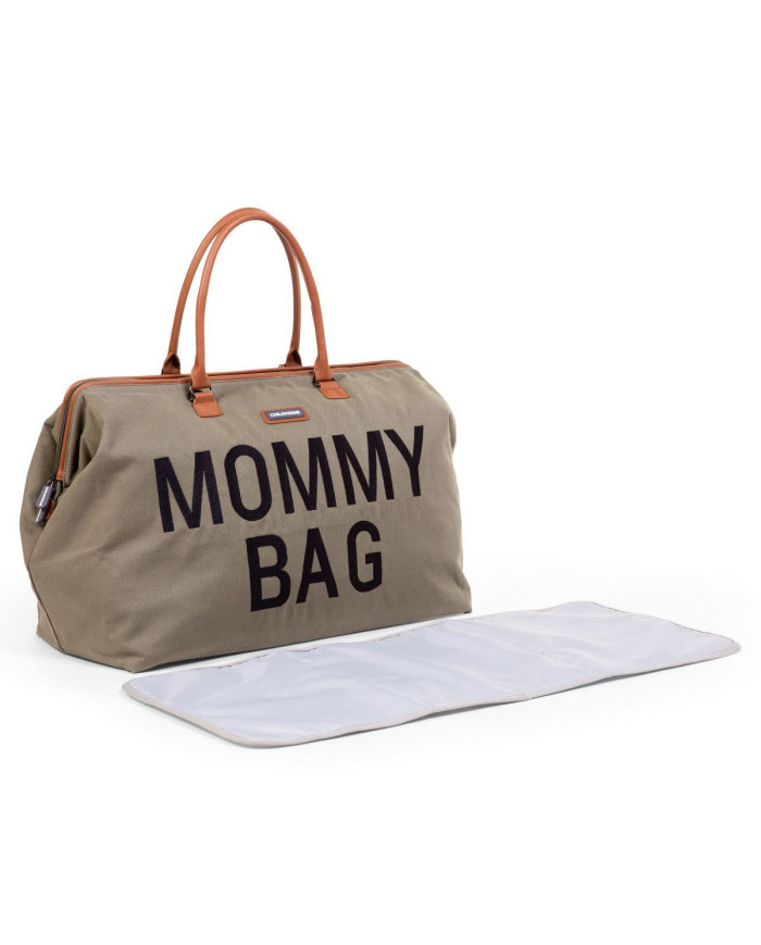 CHILDHOME DIDELIS MAMOS REIKMENŲ KREPŠYS MOMMY BAG, CANVAS - KHAKI - Image 3