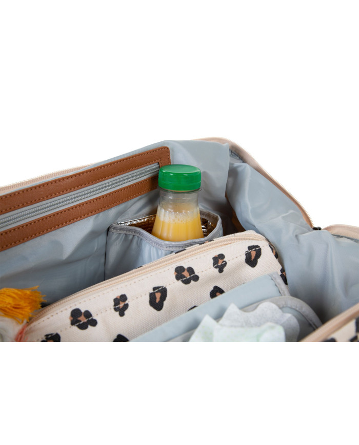 CHILDHOME DIDELIS MAMOS REIKMENŲ KREPŠYS MOMMY BAG, LEOPARD - Image 4