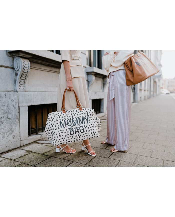 CHILDHOME DIDELIS MAMOS REIKMENŲ KREPŠYS MOMMY BAG, LEOPARD