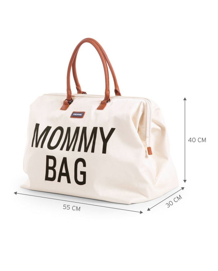 CHILDHOME DIDELIS MAMOS REIKMENŲ KREPŠYS MOMMY BAG, OFF WHITE BLACK - Image 7