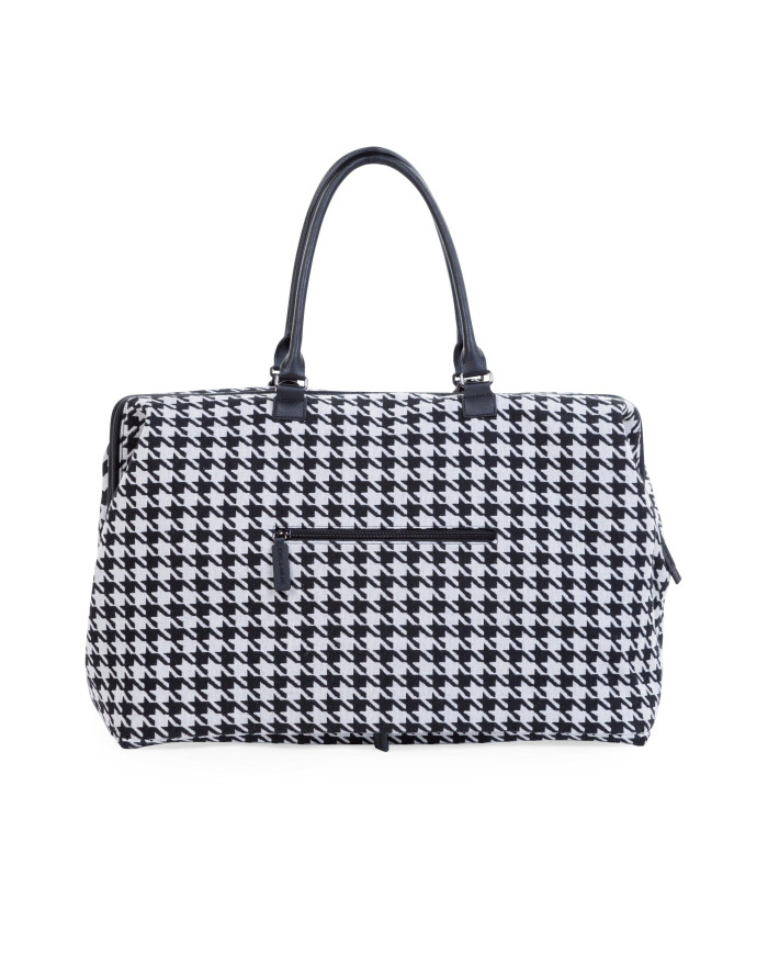 CHILDHOME DIDELIS MAMOS REIKMENŲ KREPŠYS MOMMY BAG, PIED DE POULE, BLACK - Image 2