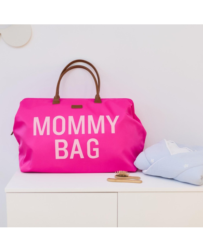 CHILDHOME DIDELIS MAMOS REIKMENŲ KREPŠYS MOMMY BAG, POP PINK - Image 4