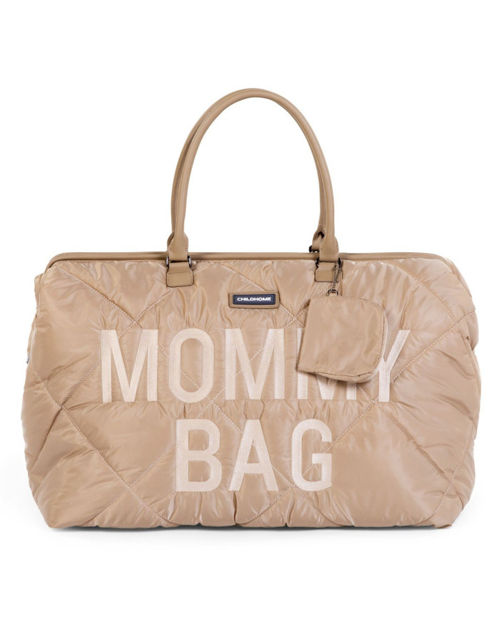 CHILDHOME DIDELIS MAMOS REIKMENŲ KREPŠYS MOMMY BAG, PUFFERED - BEIGE - Image 3