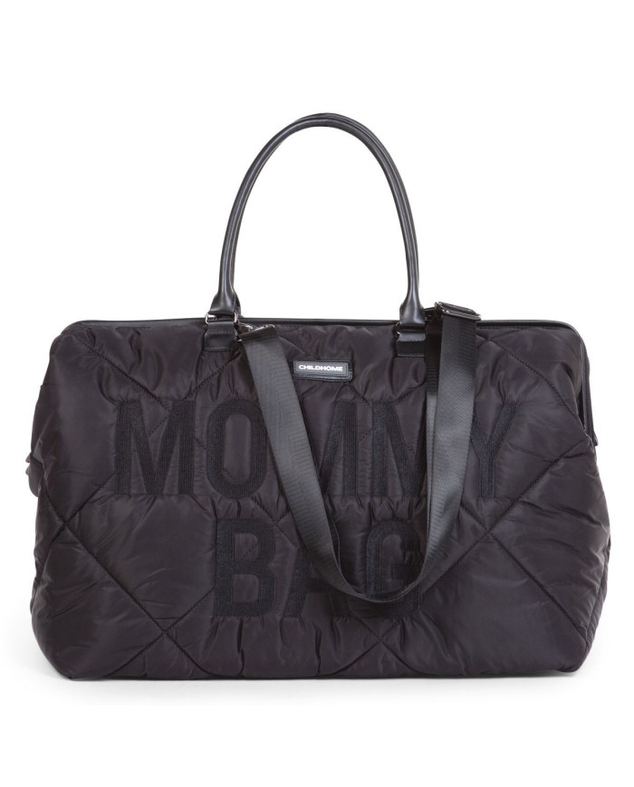 CHILDHOME DIDELIS MAMOS REIKMENŲ KREPŠYS MOMMY BAG, PUFFERED - BLACK - Image 2